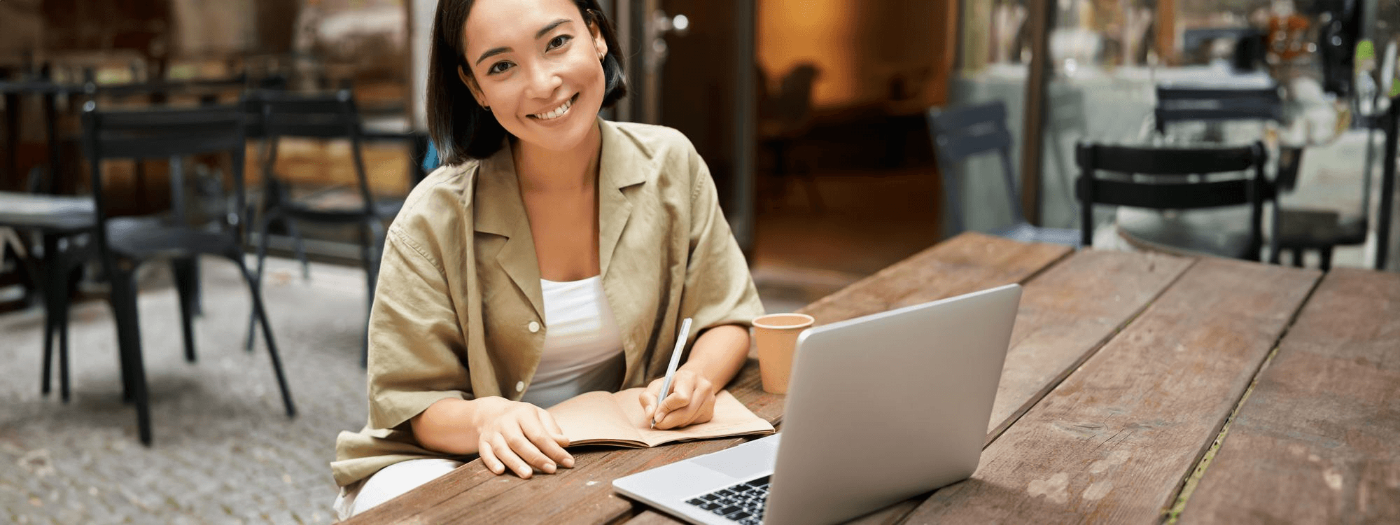 Educator working on a laptop